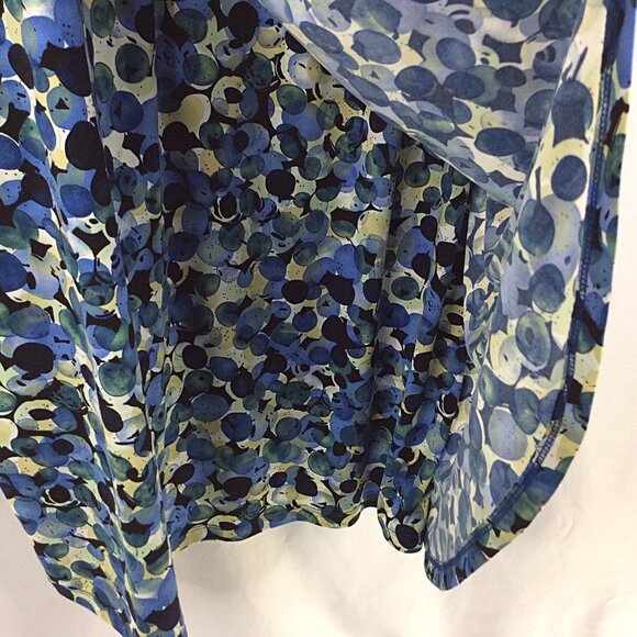 Dress Barn Sheath Dress Women's Plus Size 20 Blue Green Black Stretch Cap Sleeve - Picture 5 of 7